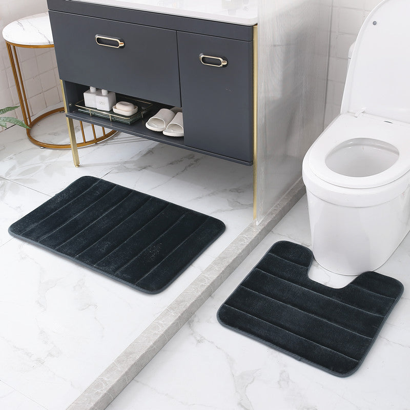 Soft Chenille Bath Mat Set Kalsten