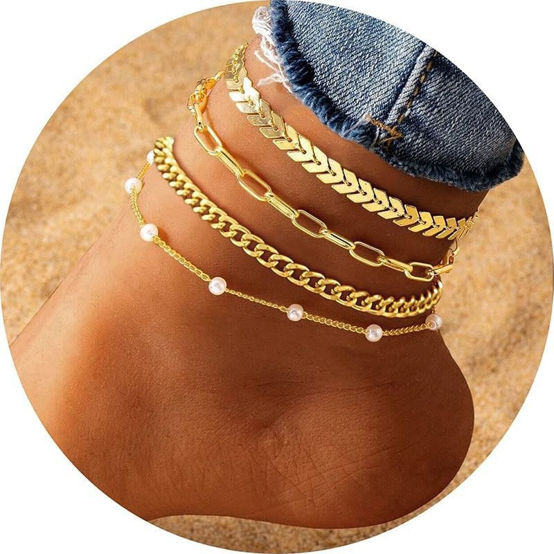Multi-Layered Anklet Set Kalsten
