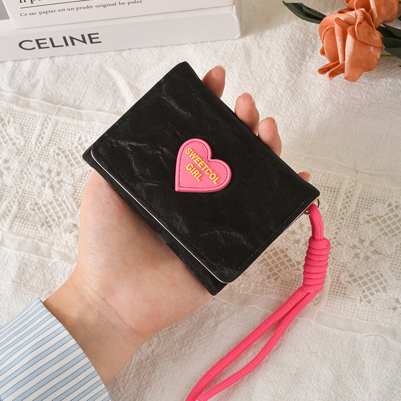 Cute Heart-Embellished Wallet Kalsten