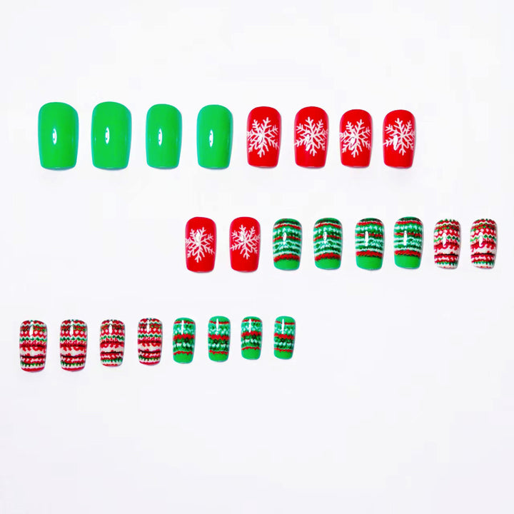 Festive Knit Pattern Nail Art Kalsten