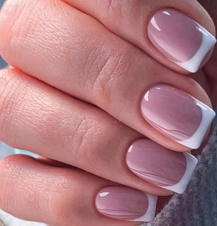 Elegant French Tip Acrylic Nail Enhancements Kalsten 1789915301