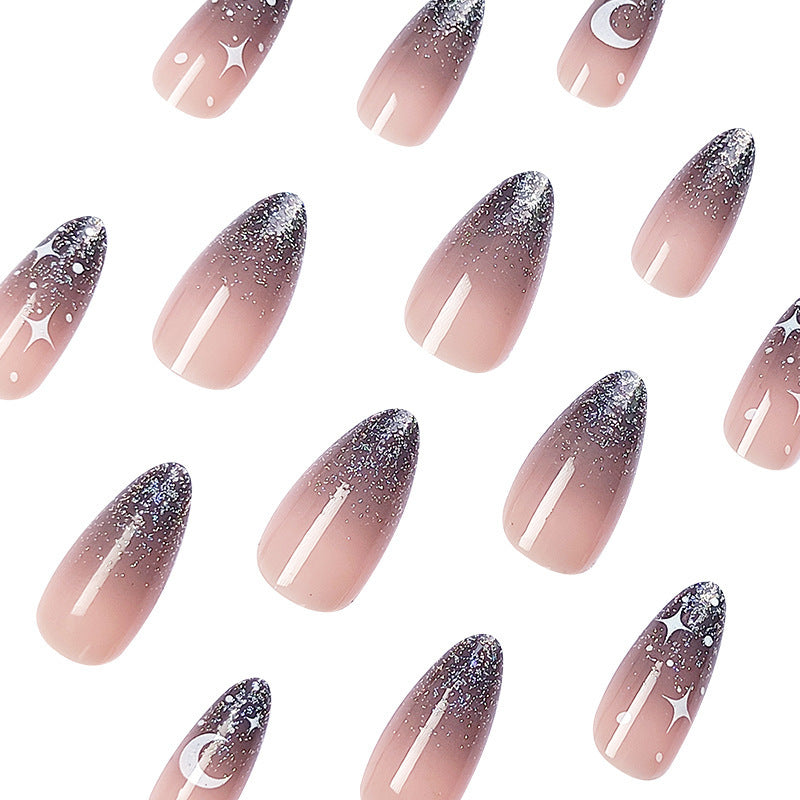 Celestial Themed Nail Art