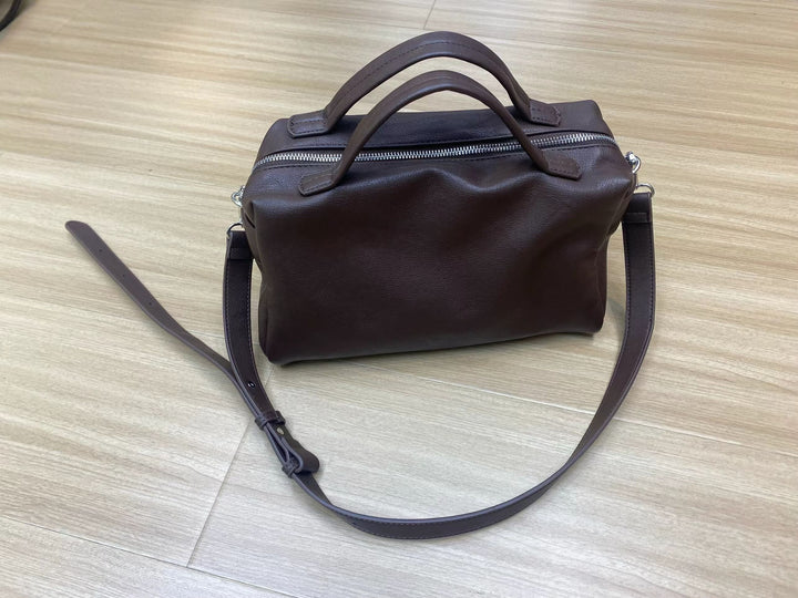 Premium Leather Handheld Satchel
