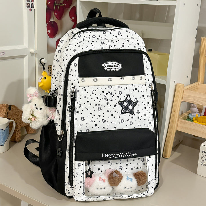 Transparent Pocket Backpack Kalsten