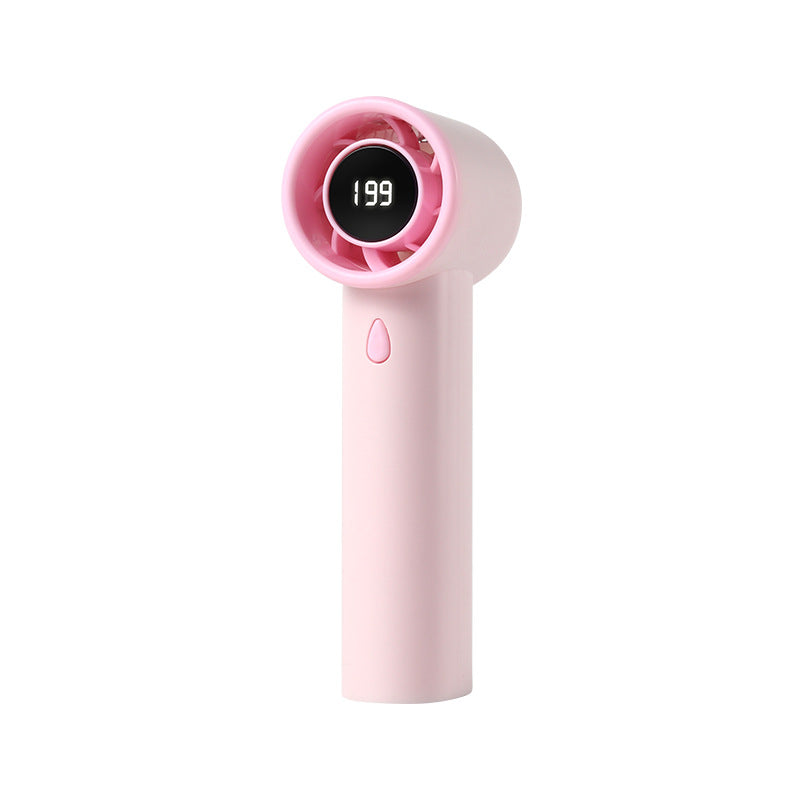 Ladies portable mini fan with digital speed display Kalsten