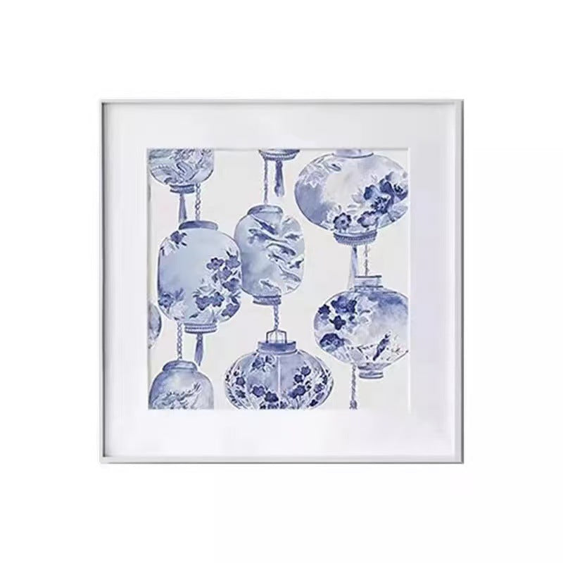 Framed Decorative Lantern Art