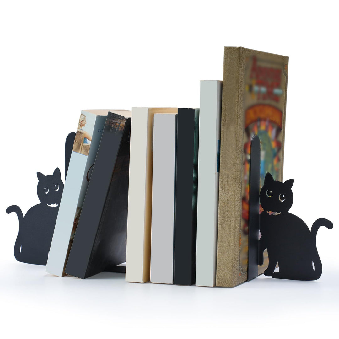 Cat-Shaped Bookends
