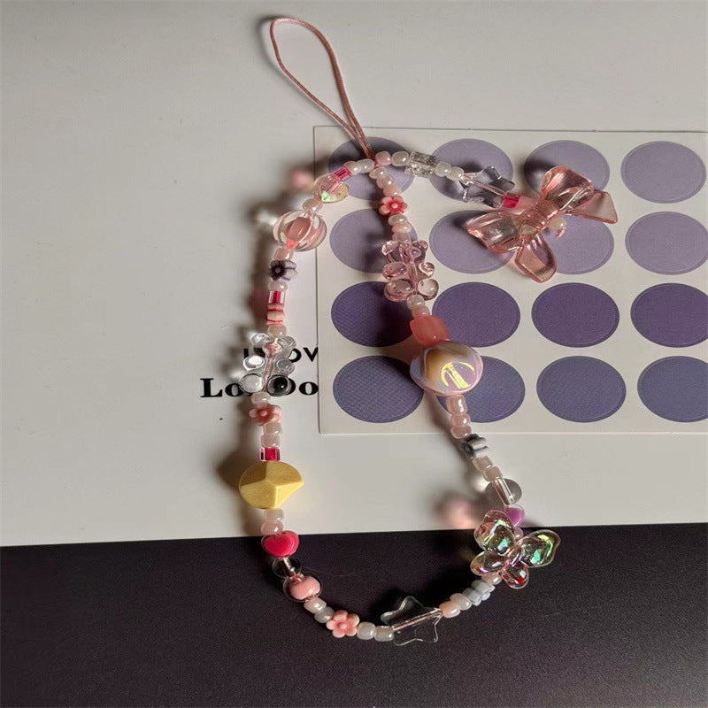 Unique Beaded Charm Phone Lanyard Kalsten