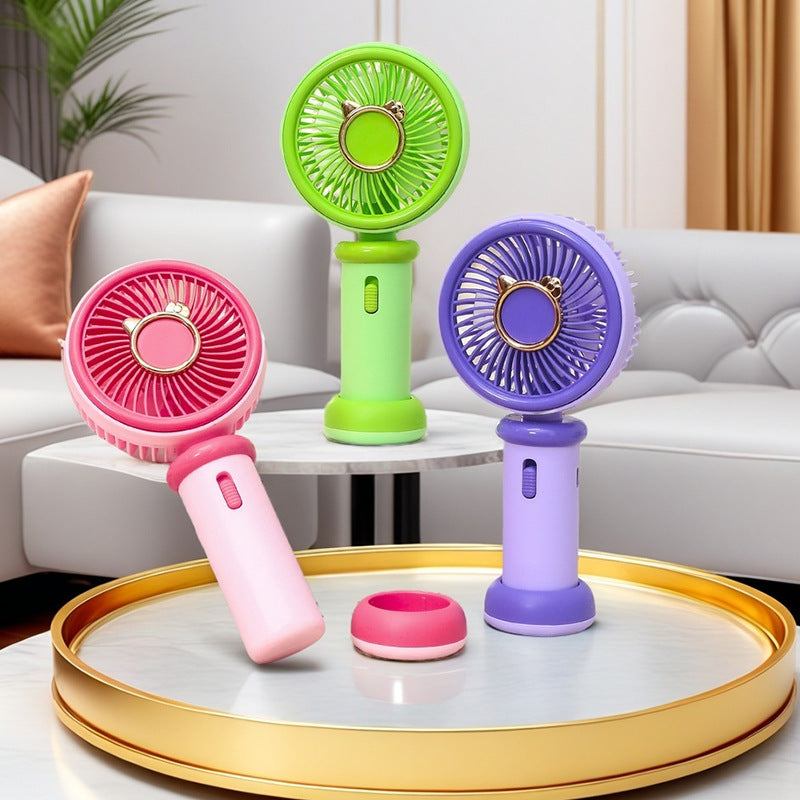 Women's Portable Hand Fan with Cute Animal Design Kalsten