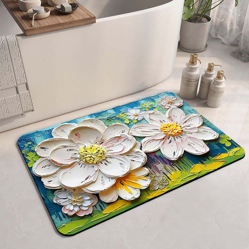Floral Design Area Mat