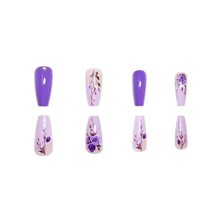 Elegant Floral Design Nail Wraps Kalsten