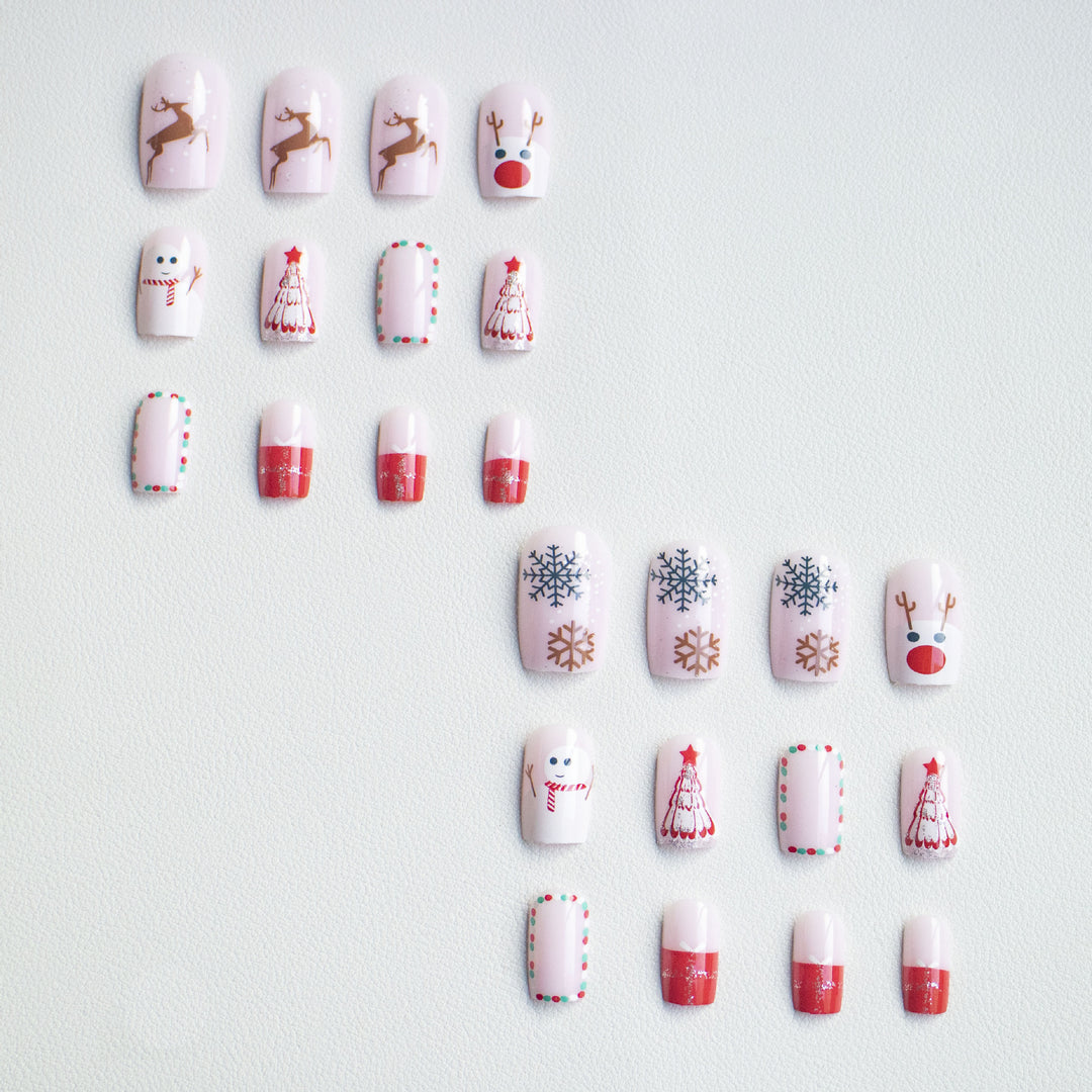 Festive Holiday Nail Art Set