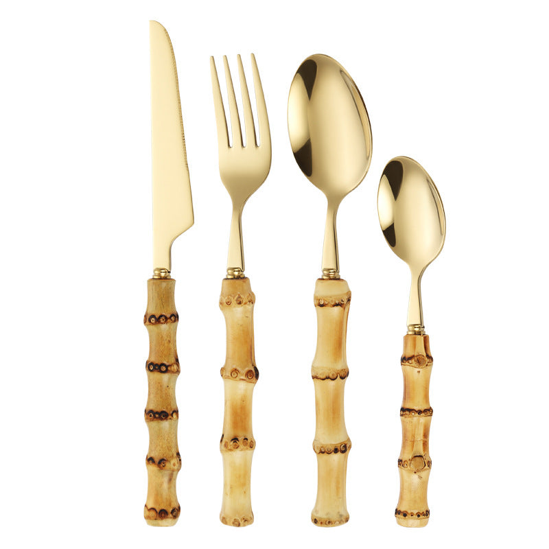 Bamboo Handle Salad Fork Kalsten