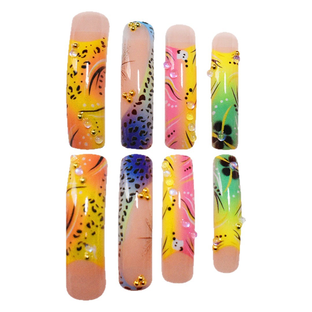 Artistic Long Nail Enhancements Kalsten