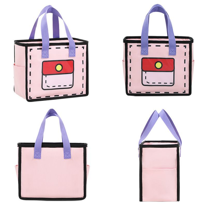 Insulated Lunch Bag Cooler with Side Pocket