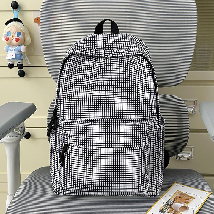 Textured Patterned Casual Backpack Kalsten