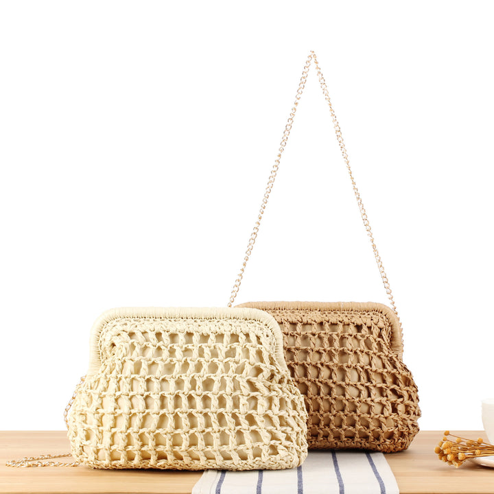 Designer shoulder bag with elegant pleated pattern Kalsten