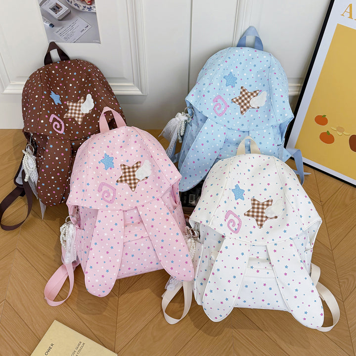 Cute Bunny-Ear Decorative Backpack Kalsten