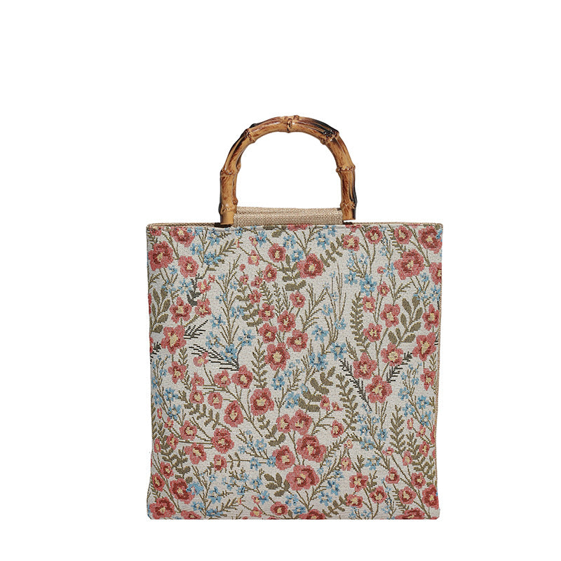 Floral Patterned Gourmet Tote