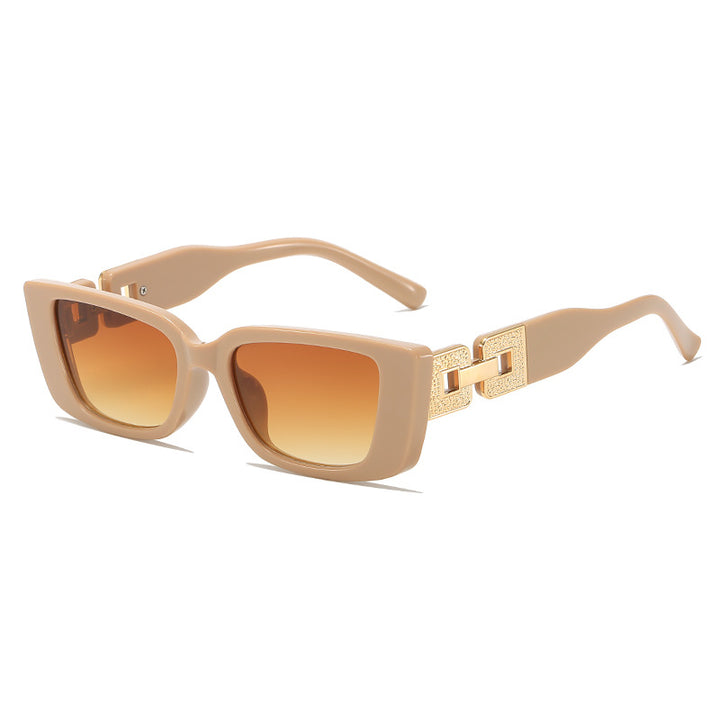 Oversized Square Frame Sunglasses with Glamorous Accent Kalsten