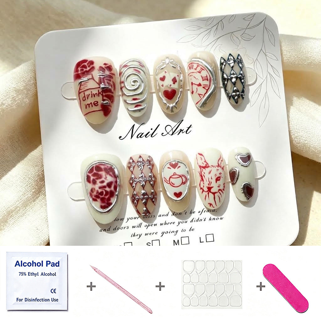 Decorative Press-On Nail Art Set