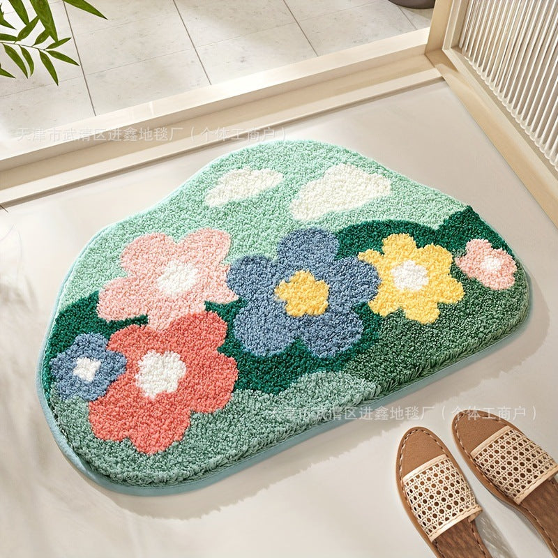 Decorative Floral Area Mat
