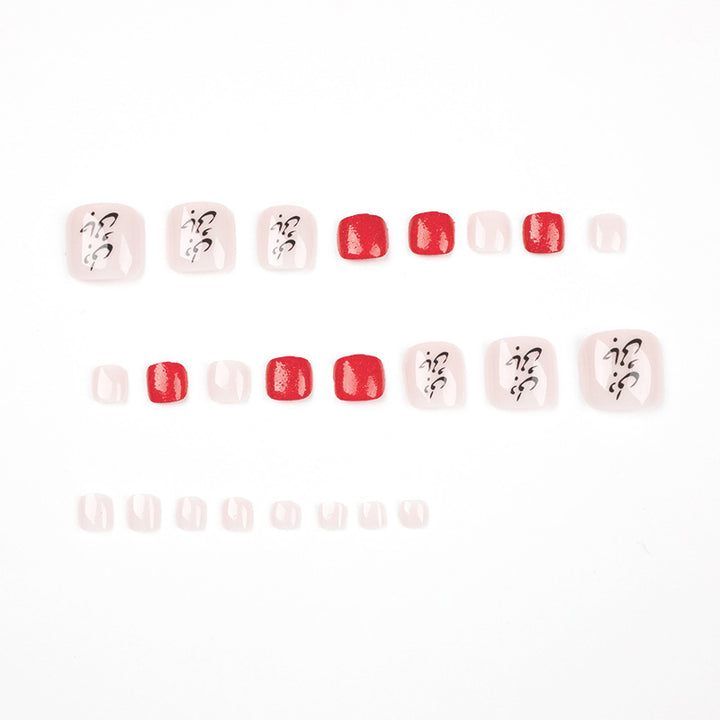 Artful toenail art with elegant glitter accents Kalsten