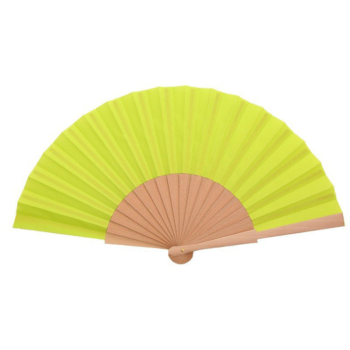 Ladies elegant hand fan made of lightweight fabric with artistic pleat pattern Kalsten