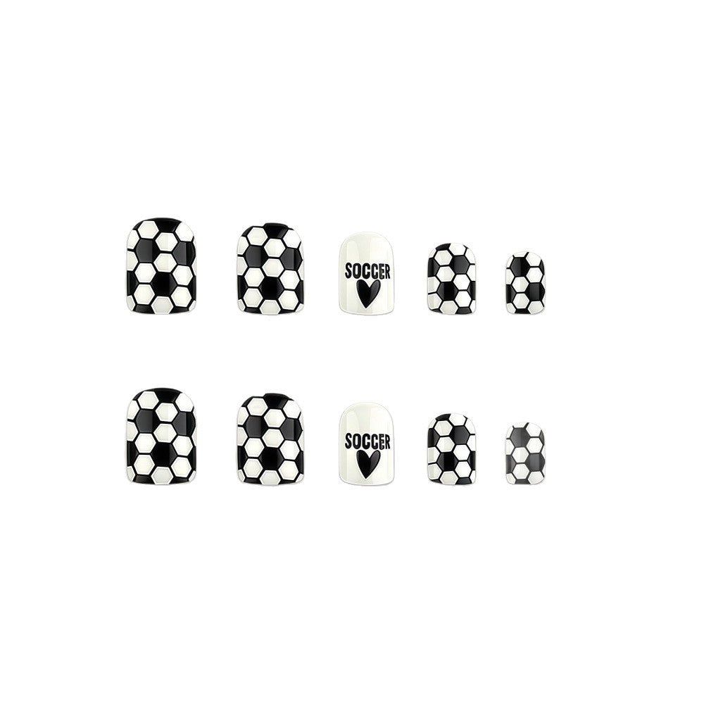 Creative nail design with football motif Kalsten