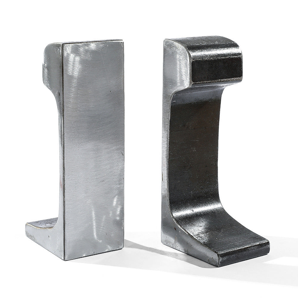 Modern Steel Bookends