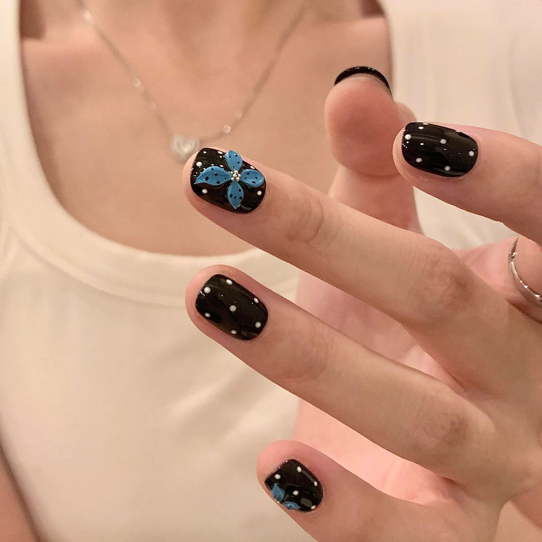 Artificial nails with colorful flower design Kalsten