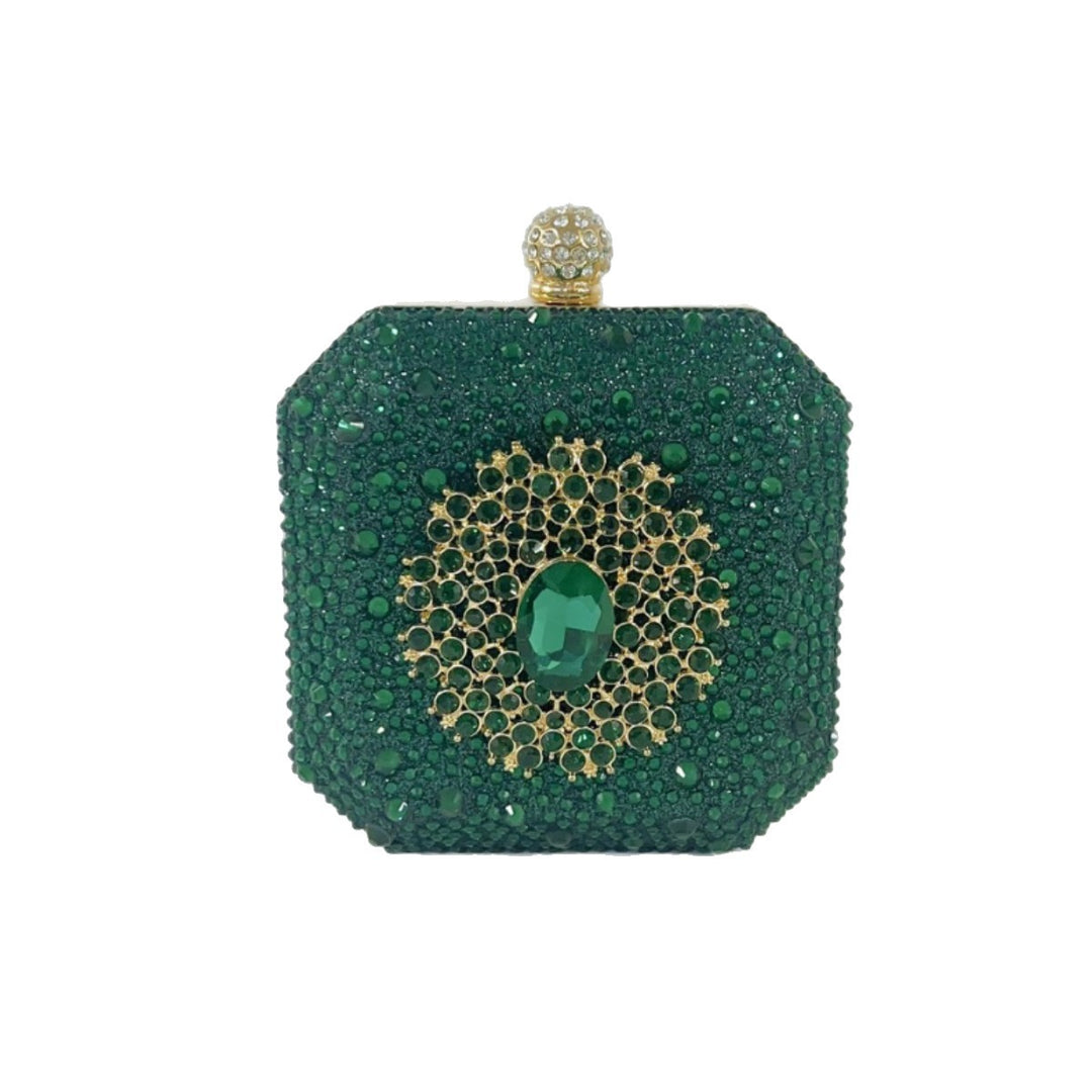 Dazzling Rhinestone-Embellished Clutch