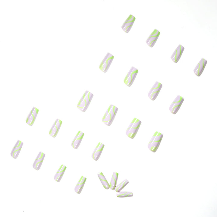 Artful Nail Art in Modern Wave Pattern Kalsten