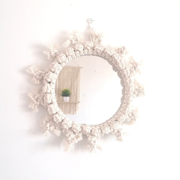 Decorative Macrame Wall Mirror Kalsten