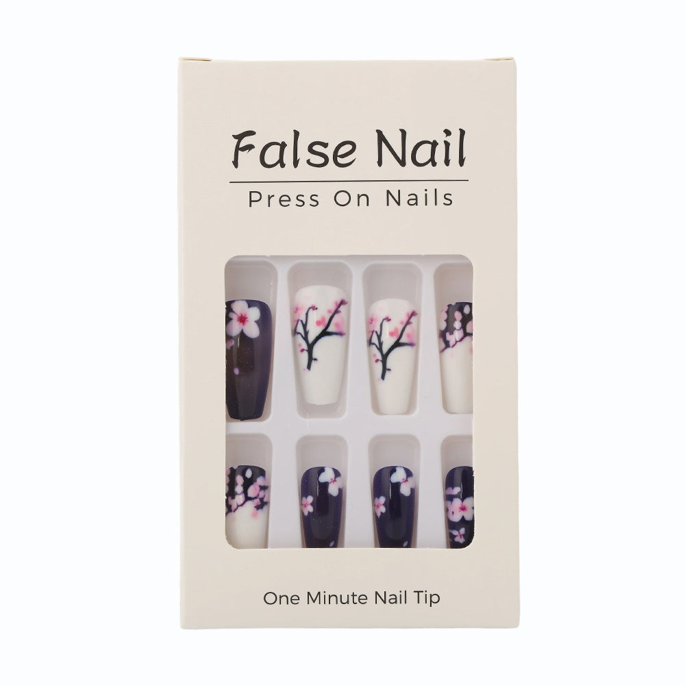 Artificial Nail Set with Floral Accents Kalsten