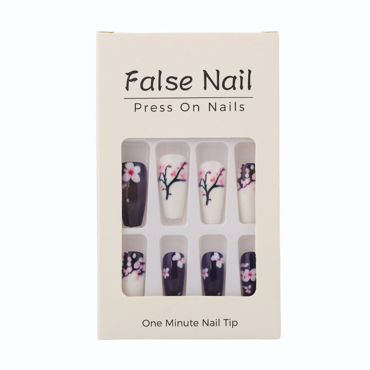 Artificial Nail Set with Floral Accents Kalsten