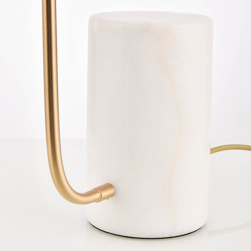 Modern Marble Table Lamp with Adjustable Shade