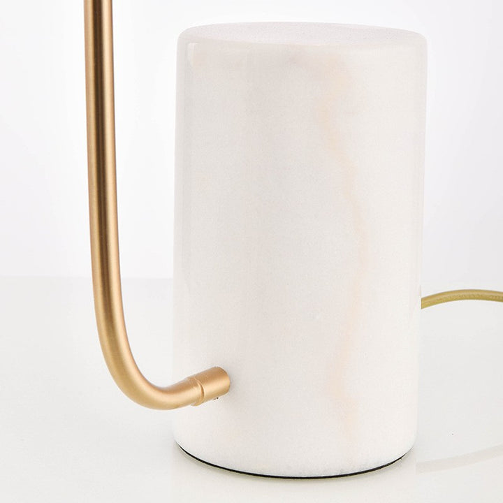 Modern Marble Table Lamp with Adjustable Shade