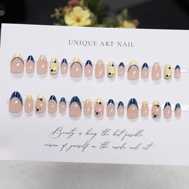 Artistic Press-On Nail Art