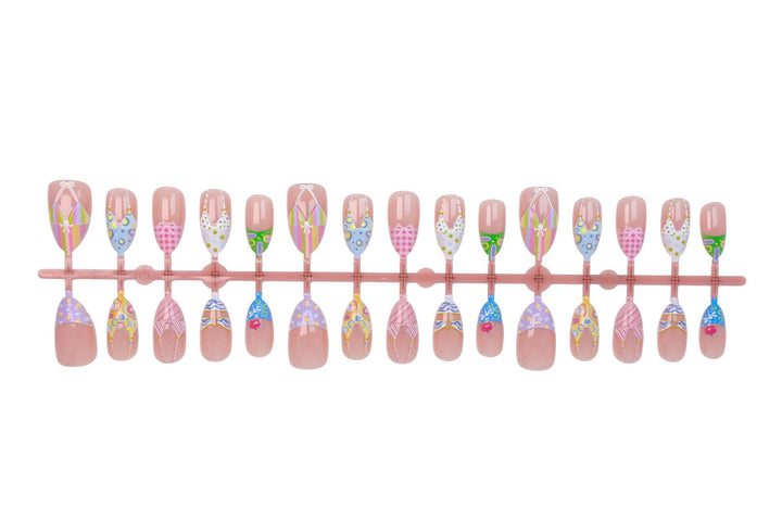 Acrylic nail set with summery bikini motifs Kalsten
