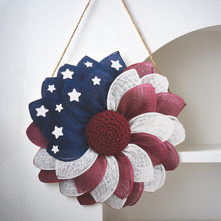 Unisex nan patriotic anniversary commemorative circular resin wall plaque with high-relief eagle Liberty Bell and Statue of Liberty personalization Kalsten