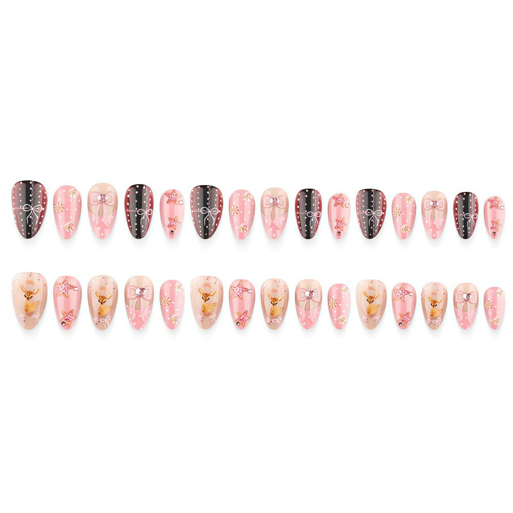 Artificial Nails in Playful Deer Design Kalsten