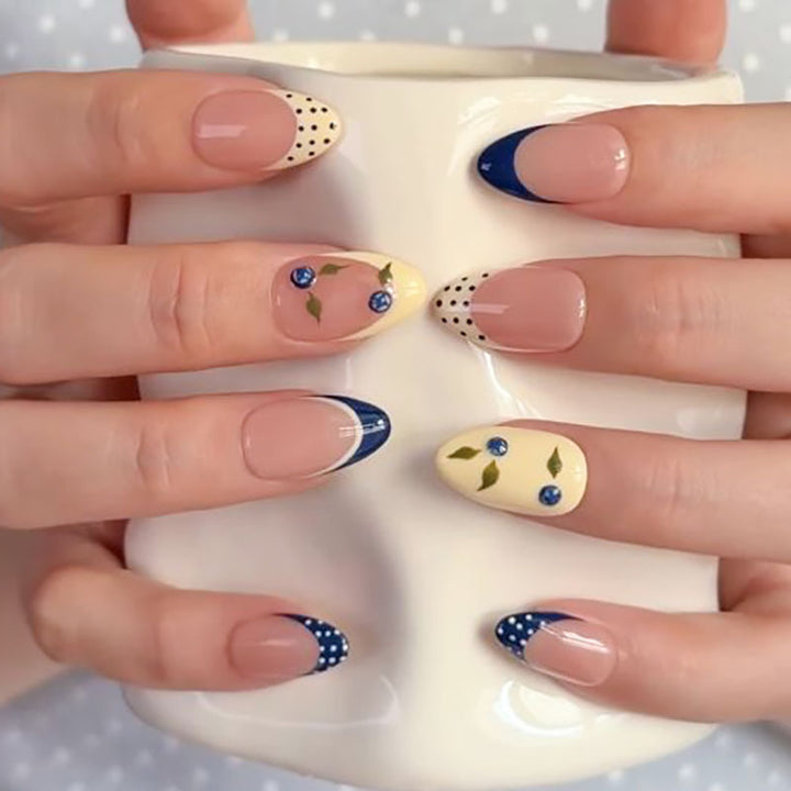 Artistic Press-On Nail Art