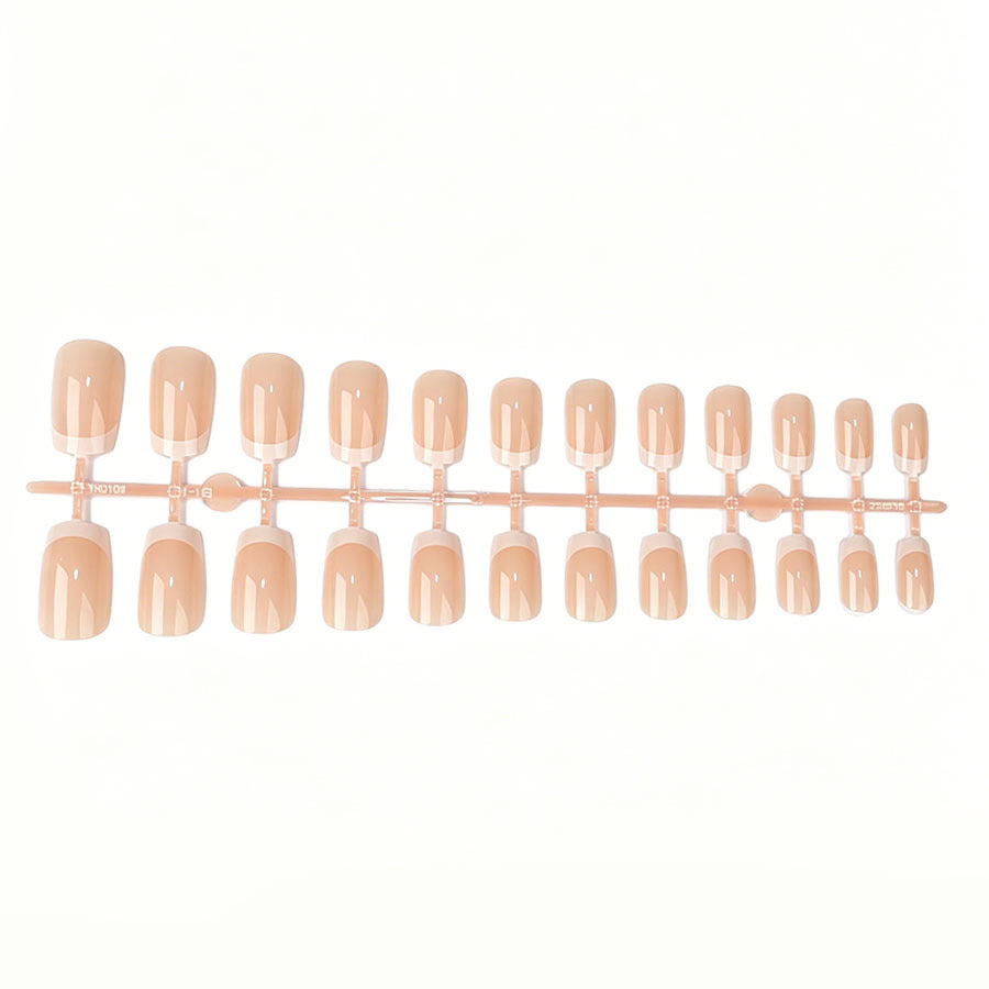 Classic French Tip Press-On Nail Art Set Kalsten