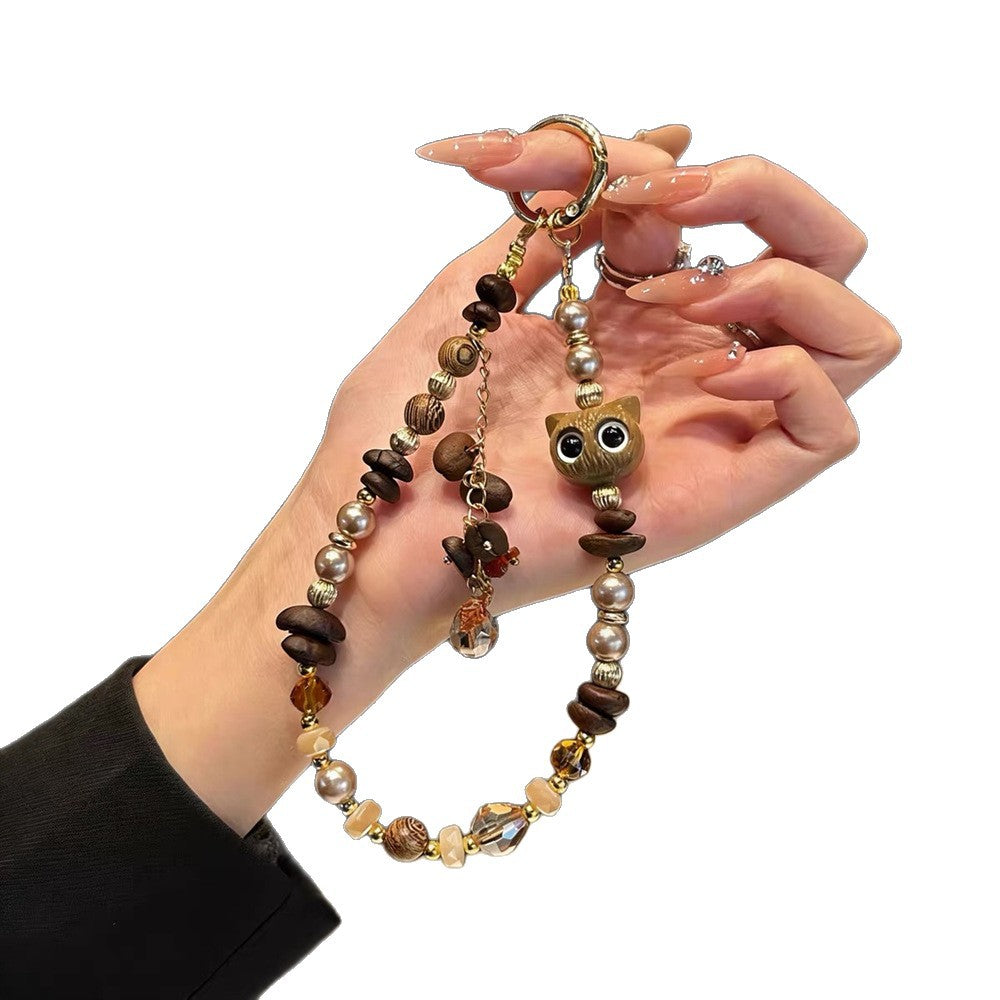 Artistic Beaded Phone Charm Holder Kalsten