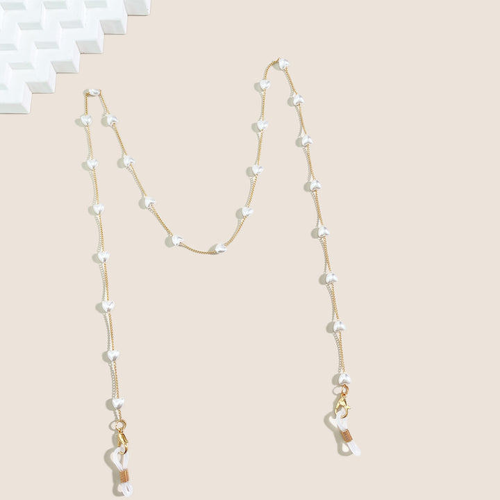 Elegant Pearl Chain Sunglasses Holder Kalsten