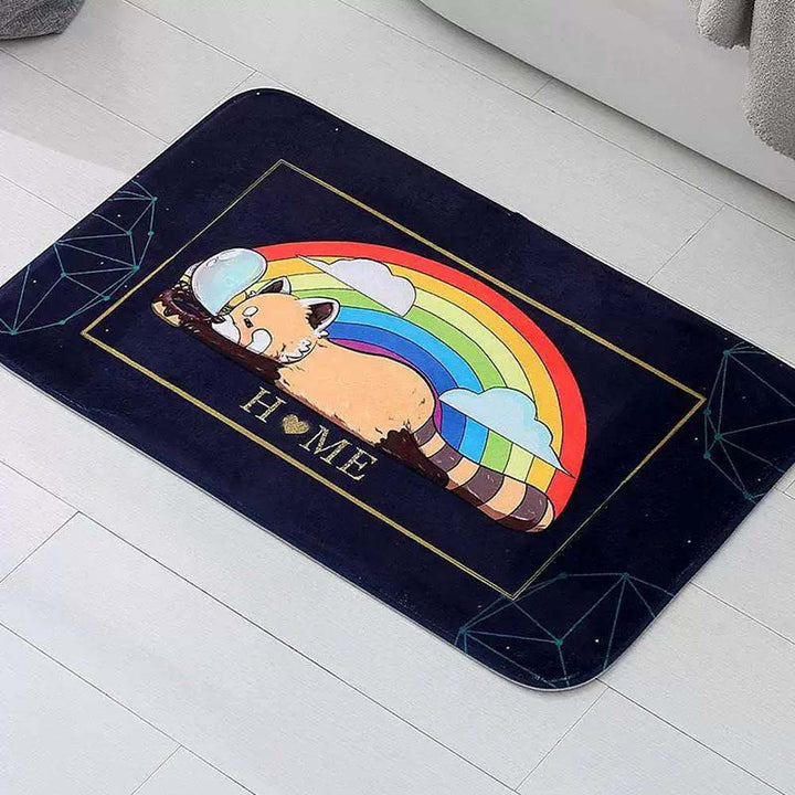 Stylish Motivational Quote Bath Mat