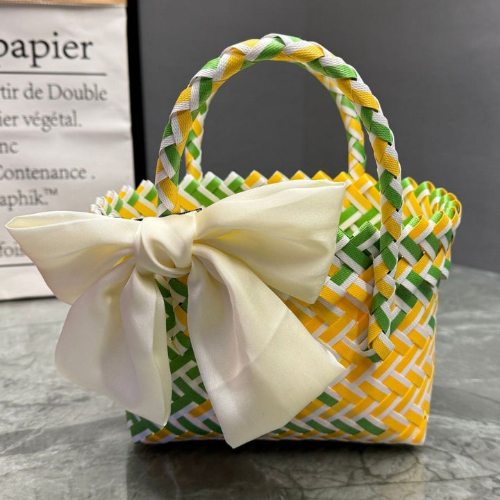 Handcrafted basket bag in stylish design Kalsten