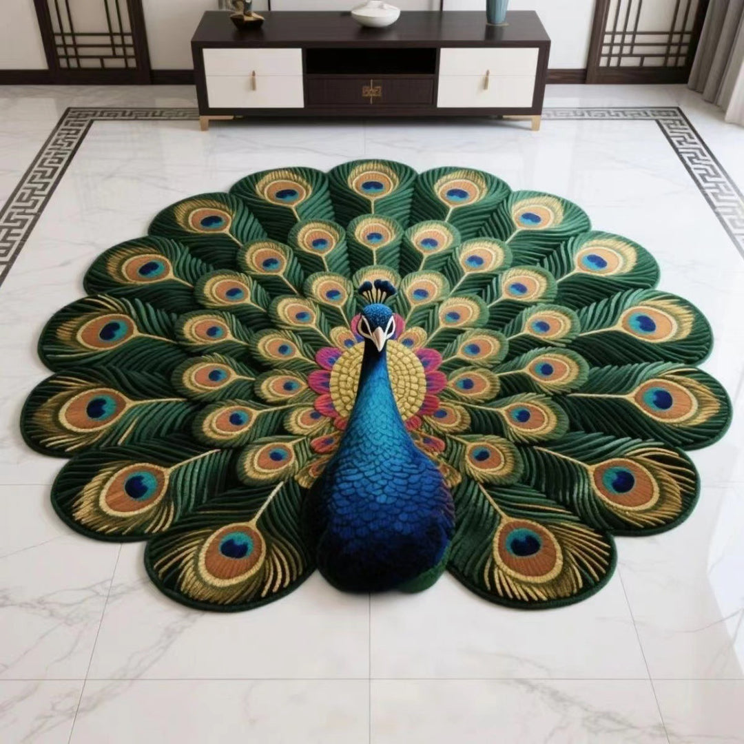 Floral Pattern Plush Area Rug