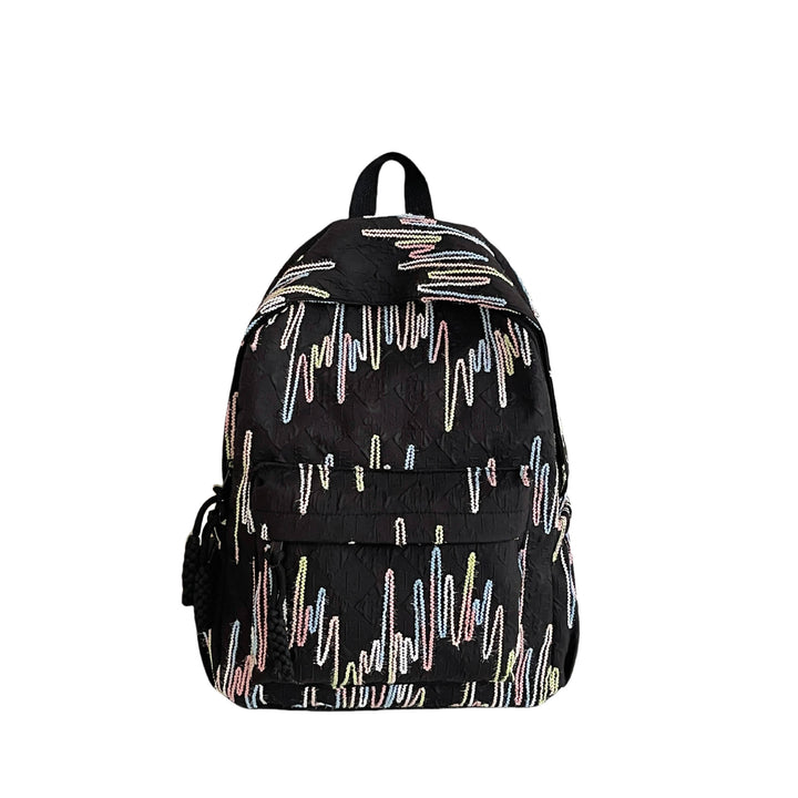 Patterned Backpack with Additional Compartments Kalsten